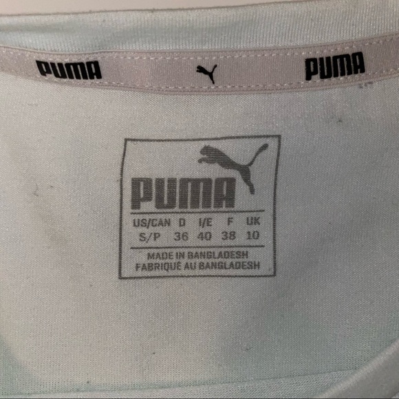 Aqua Blue Puma Tee - Picture 2 of 2